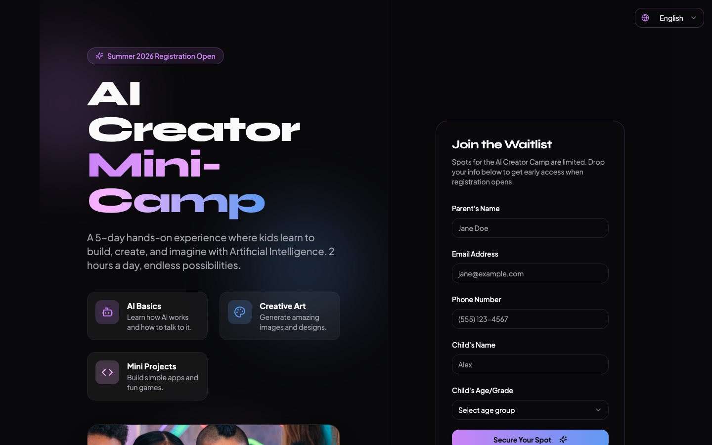 AI Creator Kids Camp