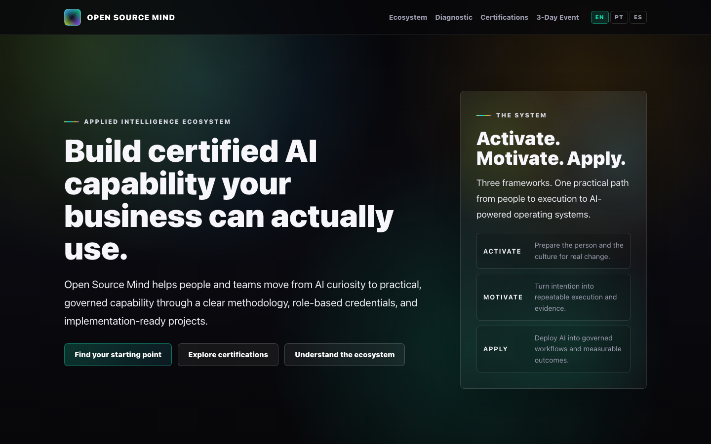 GameOver AI Certifications website