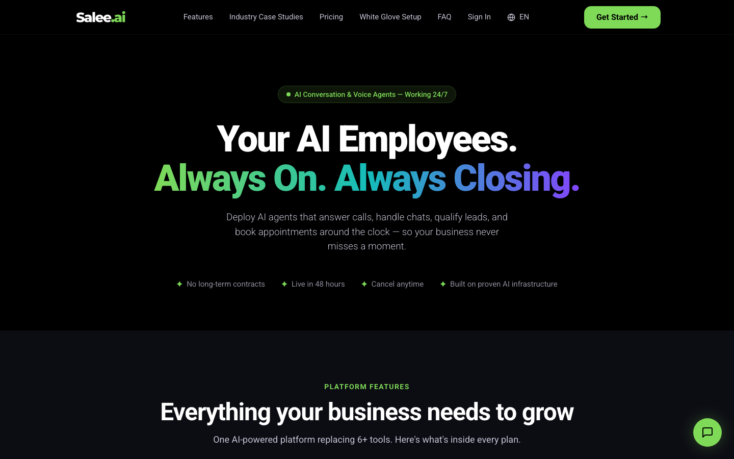 Salee.ai website